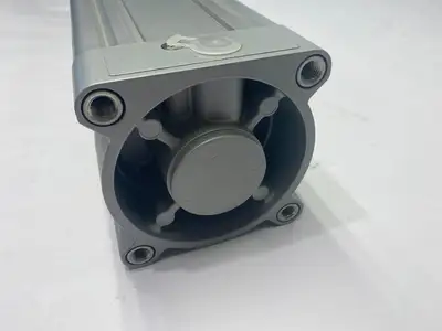 USED FESTO DOUBLE-ACTING ISO CYLINDER ATTACHED CLAMP UNIT