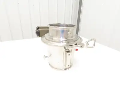 Bulling Metal Works 304-CCS Stainless Butterfly Valve 6" Tri-Clamp w/Actuator