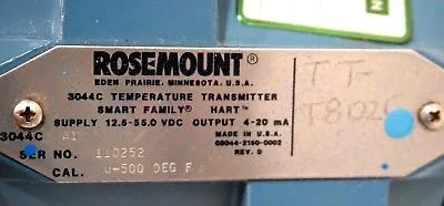 USED ROSEMOUNT 3044C-A1 TEMPERATURE TRANSMITTER 3044C 3044CA1