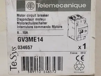 New | in-Stock TELEMECANIQUE GV3ME14/6-10A Switchgears British Columbia CA | Lenmark #241285