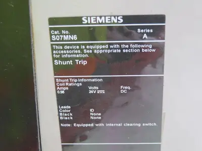 New | in-Stock SIEMENS SHMD69800ANTH S07MN6 Circuit Breakers Texas US | Aucto #1308560