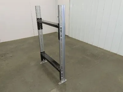 30" Wide Incline Conveyor Leg Floor Support 20-54" Adj Height Gray Heavy Duty