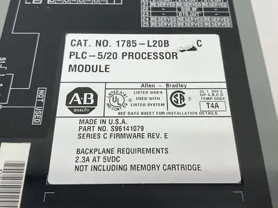 USED ALLEN-BRADLEY SER. C PLC-5/20 PROCESSOR MODULE