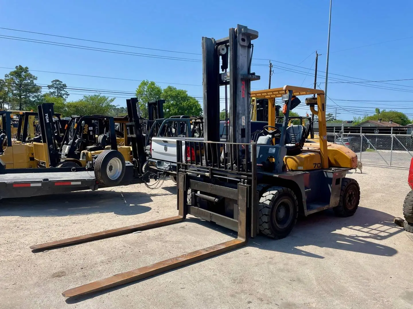 Used 2006 TCM FD70-9 Internal Combustion Forklifts: Pneumatic Tire Texas US | TB Forklifts #1274865