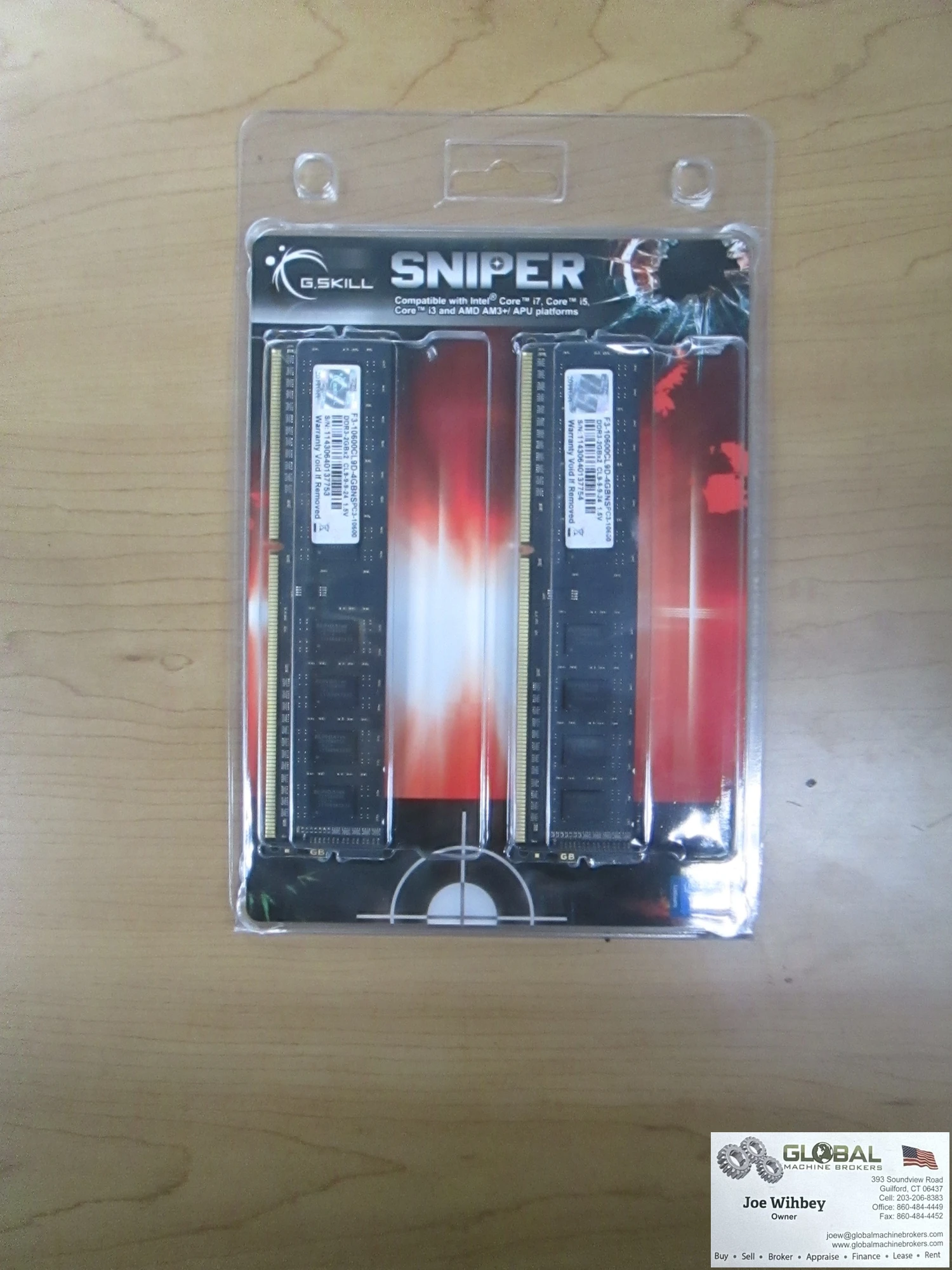 G.Skill F3-10666CL9D-8GBSR Sniper 8GB Computer Gaming Memory Card