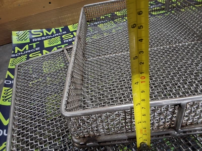 STAINLESS STEEL WIRE MESH PCB INLINE WASH BASKET