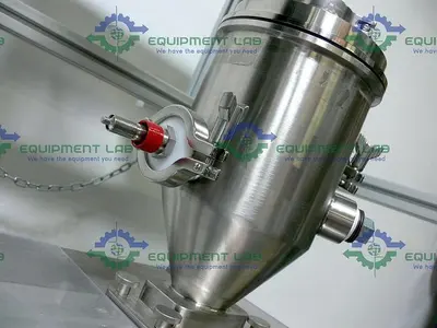 USED SPEE-DEE PACKAGING MACHINERY SLIDE CUP FILLER W/ CONTROL UNIT & SPARE PARTS