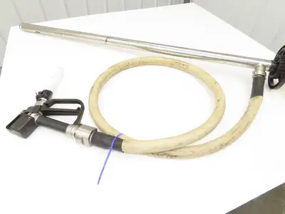 Lutz MD-2 Pneumatic Air Mixer Drum Container Pump 48" Tube w/Hose Niro 41-R DL