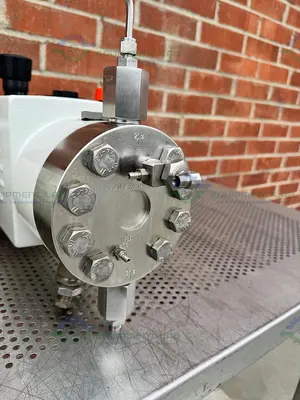 Used LEWA LDC 2 WATERLIKE DIAPHRAGM METERING PUMP W/ RELIANCE ELECTRIC 2.4 HP MOTOR Pumps California US | Equipment Lab #1281328