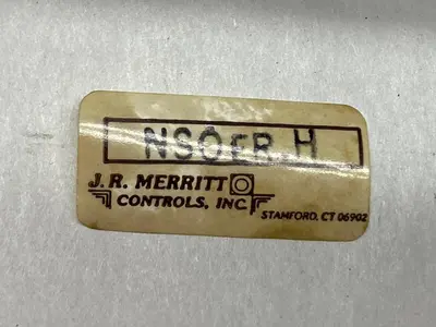 New | in-Stock J.R. MERRITT NSOER.H Automation Control (HMI) Ohio US | Surplus Asset Holdings #1247416