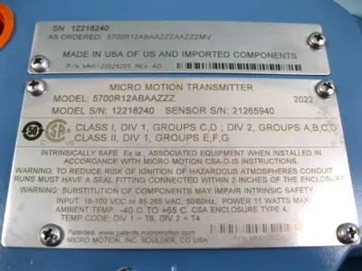 NEW Micro Motion 5700 R12 ABAAZZZ AAZZZMV