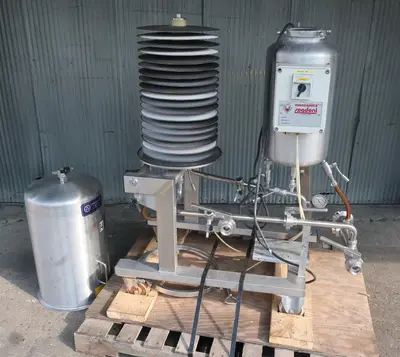 SPC8295  Filters 2 sq. meter Spadoni Meccanica horizontal plate filter up to 2.2 gpm capacity, Stainless Steel