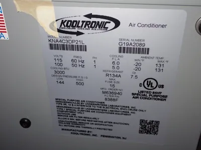 Used KOOLTRONIC KNA4C3DP21L Air Conditioning Equipment | HGR 24 #731884