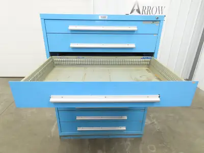 Nu-Era Modular Tool Storage Cabinet 8 Drawer 45x28x61" Stanley Vidmar Lista