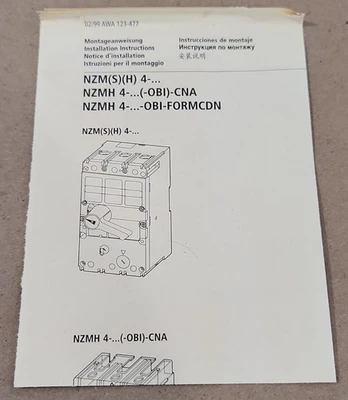 NEW Moeller NZM 4-25
