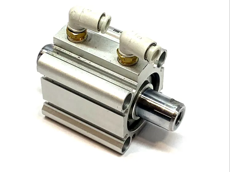Used SMC COMPACT CYLINDER, 32MM BORE 20MM STROKE DOUBLE ROD Pneumatic Cylinders Michigan US | Maverick Industrial Sales #1090153