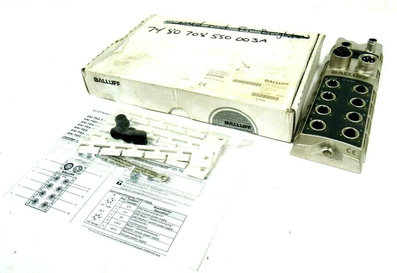 NEW BALLUFF BNI-PBS-104-000-Z001 ACTIVE SPLITTER BNIPBS104000Z001 BNI0009