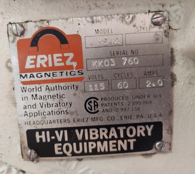 Used _UNKNOWN_ HS42 Vibratory Feeders West Virginia US | Cooper Industries #1409352