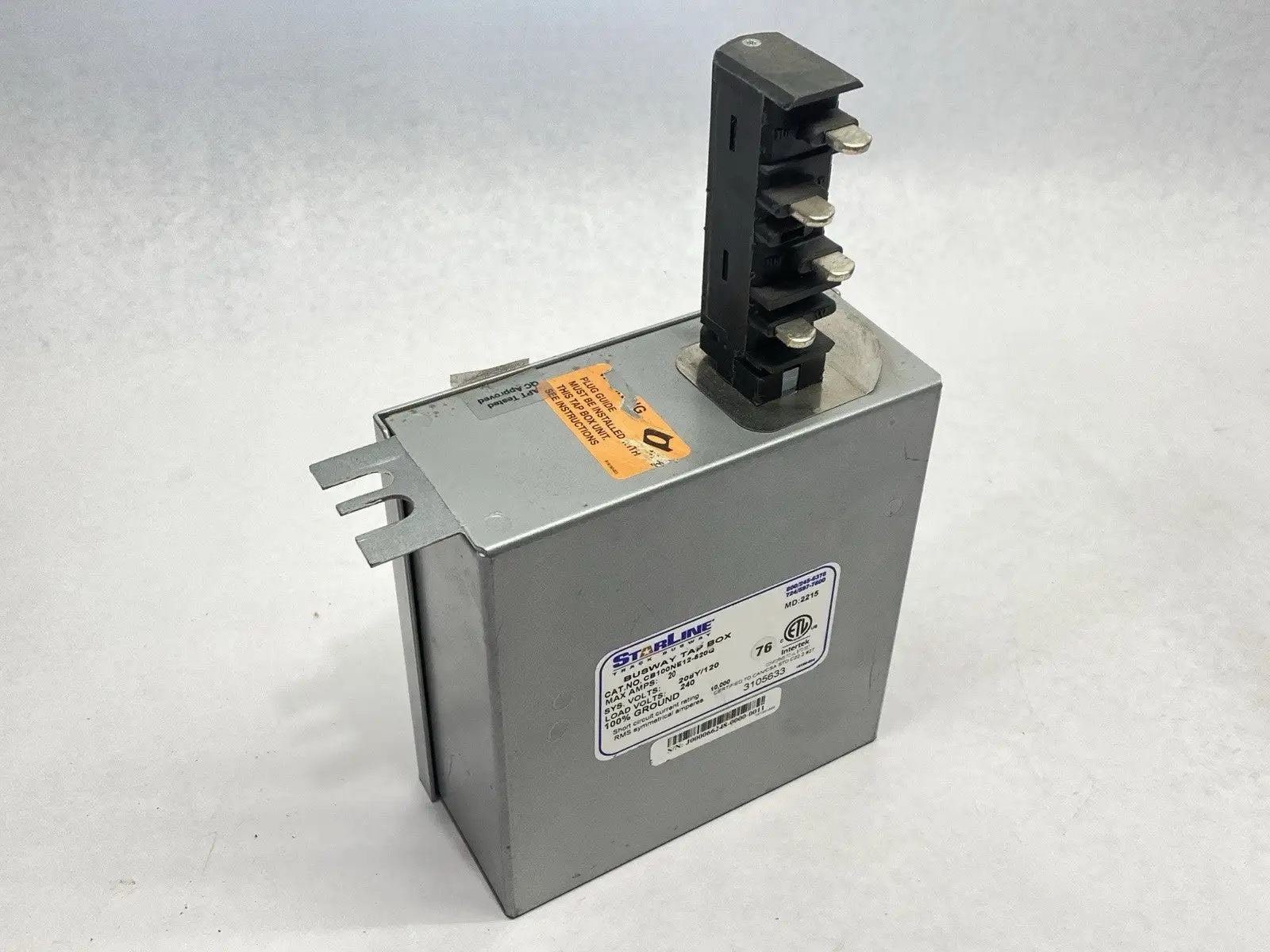 Used StarLine Busway Tap Box 20A 240V Electrical Panels Michigan US | Maverick Industrial Sales #1401504