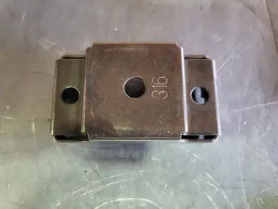 U-Bolt Plate Assembly 316SS, 3.76"L x 3.18"W