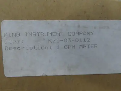 New | in-Stock KING INSTRUMENT _UNKNOWN_ Miscellaneous MRO | Arrow Industrial #650510