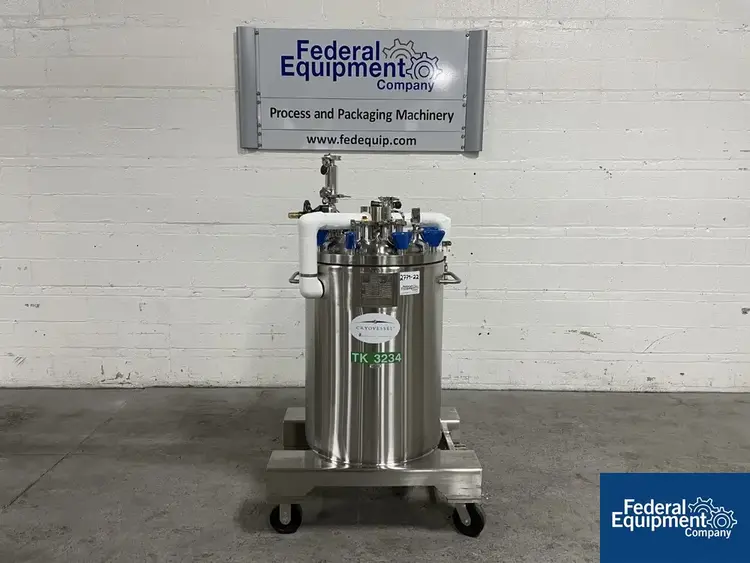 Used Precision 125 Liter Integrated Biosystems Cryovessel, 316L S/S, 50/65# Tanks Ohio US | Federal Equipment Company 18 #126402