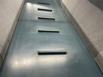 11.5" W x 72" L Valois Portable Elevator Hopper Conveyor