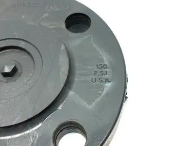 CA16500 | Nibco 4519-H Chemtrol Blind Flange 1-1/2" 4-Hole GRAY SCH 80 150psi Max - New Other