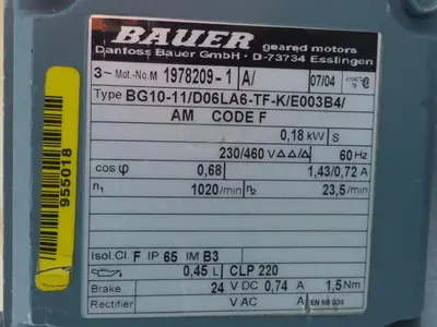 USED BAUER BG10-11/D06LA6-TF-K/E003B4/