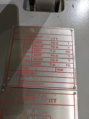 Bell and Grossett BY540900087700 Thermal Heat Transfer Plate