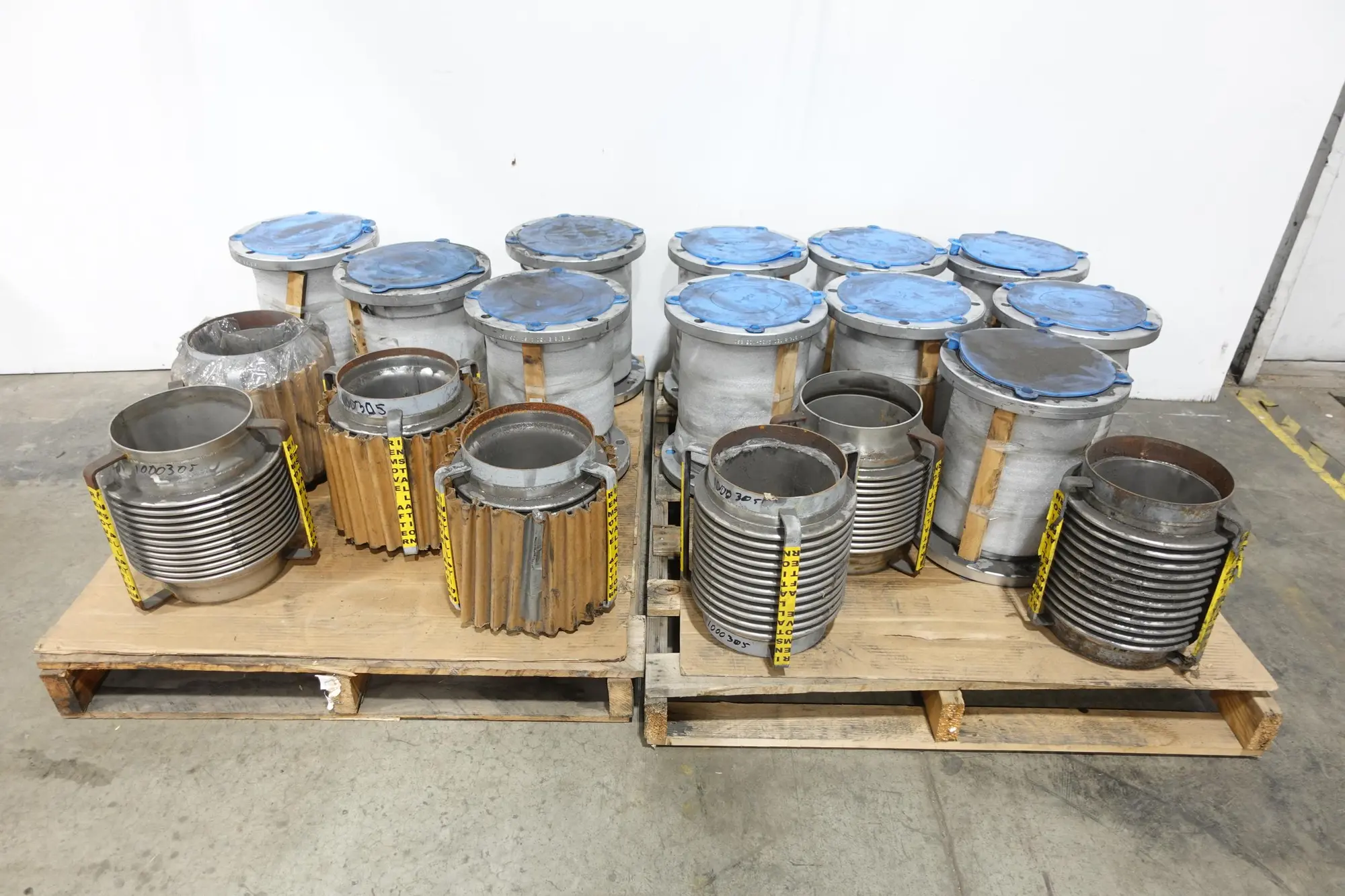 2 PALLETS OF 8" PIPE EXPANSION JOINTS