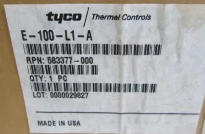 NEW TYCO RAYCHEM E-100-L1-A END SEAL KIT E100L1A