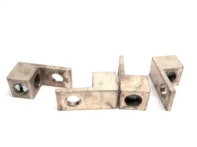 USED BURNDY ALUMINUM MECHANICAL CONNECTOR LUG 2-14 AWG