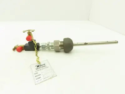 Taco Sentinel 7029-5  5" Tube Flow Meter Station 3/4"x1/2"NPT 12.5"OAL