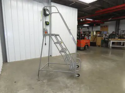 PW Platforms N/A Rolling Ladder 5 Step 14" Work Platform 50" Top Step