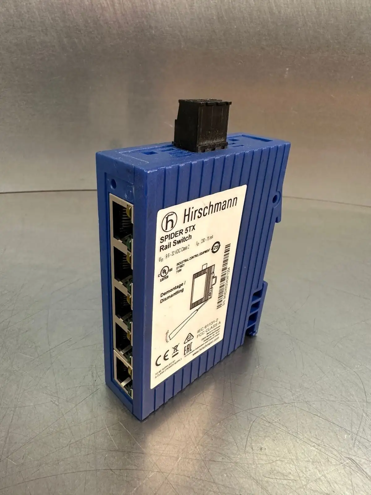 Hirschmann Spider 5TX Ethernet Rail Switch 32VDC Class2 (6.4.2)