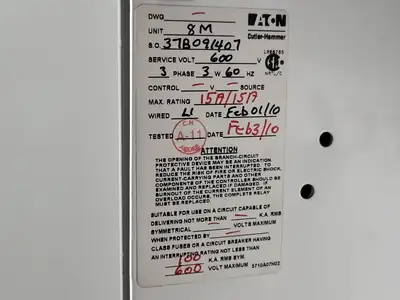 Used EATON HFD3015 Switchgears British Columbia CA | Lenmark #240427