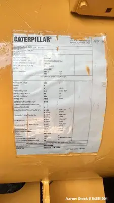 Used CATERPILLAR D3506C Diesel Generators Illinois US | Aaron Equipment #1293503