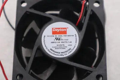 Dayton 6KD71B Fan Axial 19.3 CFM 24 V - NEW NO BOX - STOCK H1660A