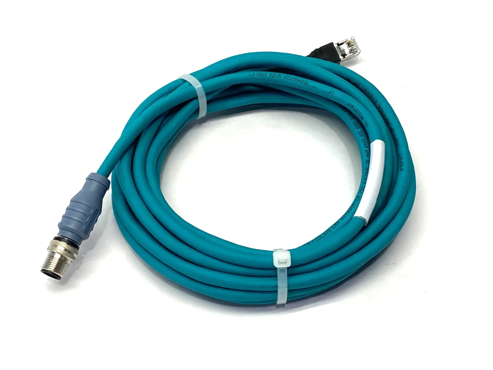Used Turck Double Ended Ethernet Cable RJ45 to M12 M/M U3-00588 Cable & Wire Michigan US | Maverick Industrial Sales #1402532