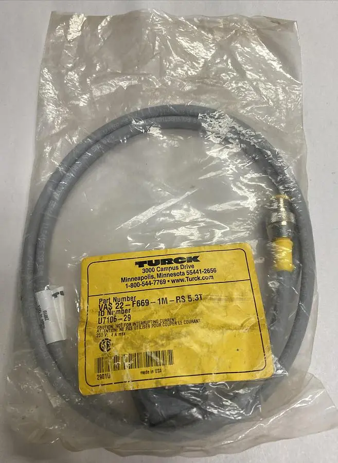 New | in-Stock TURCK 22-F669-1M-RS 5.3T Miscellaneous Equipment (Electrical & Power) | Surplus Asset Holdings #1190020