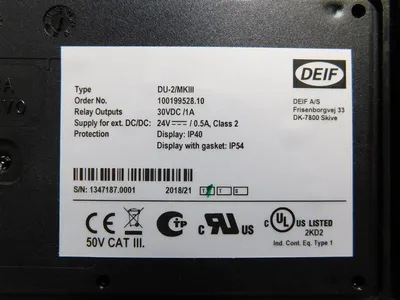 DEIF AGC-4/GS/4.4 Advanced Genset Controller Option-G5-G7-I1-M12-M13.6-N-J1