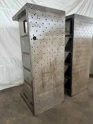 36" W X 93" T X 42" D BOX TYPE ANGLE PLATES. STOCK # 0630821