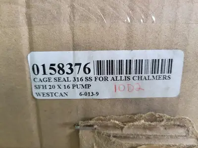 Cage Seal 316SS For Allis Chalmers SFH 20X16 Pump