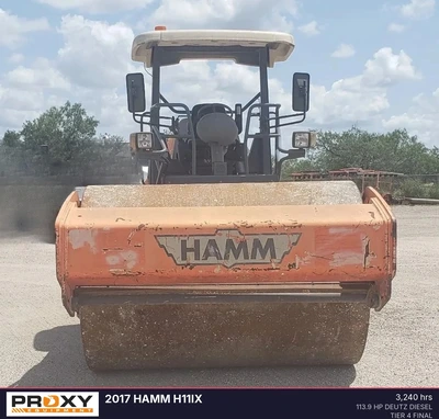 Used 2017 HAMM H11IX Single Drum Rollers Texas US | Proxy Equipment #1426083