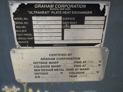 GRAHAM GP258-750L-79 Heat Exchanger Plate | Perry Equipment (10)