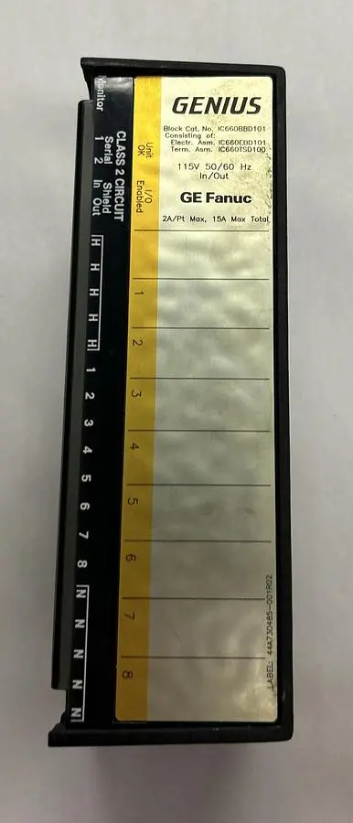 USED GE FANUC IC660BBD101