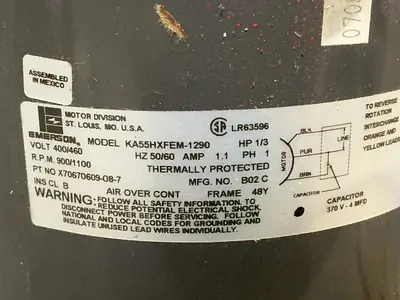 Used EMERSON KA55HXFEM1290 Motors (misc) Ohio US | HGR 24 #1556746