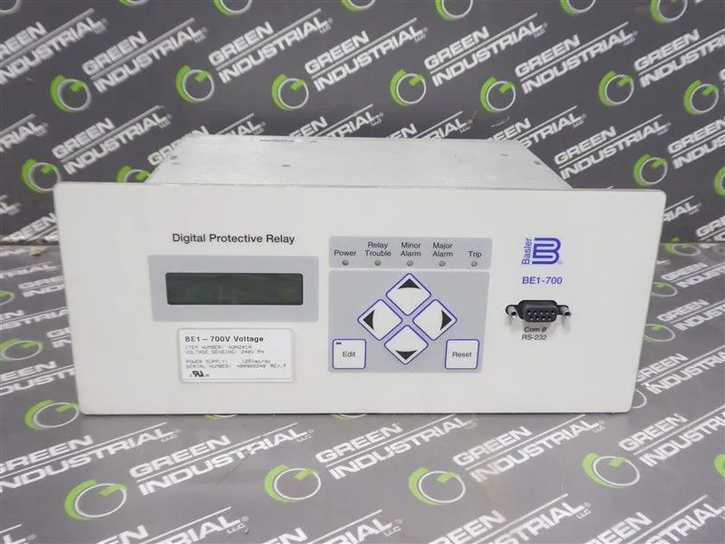 Basler Electric BE1-700V Digital Protective Relay N3N2X1N Used