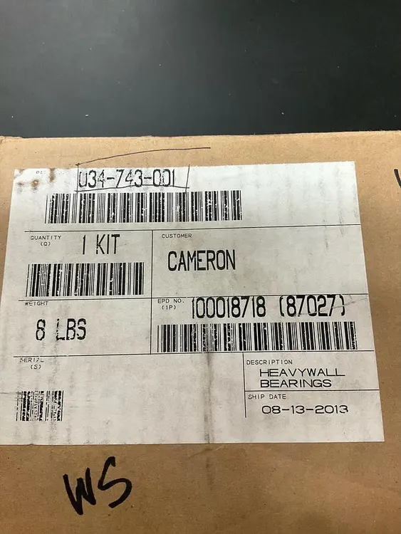 Used WHITE SUPERIOR 034-743-001 Bearings | Compression Source #410148